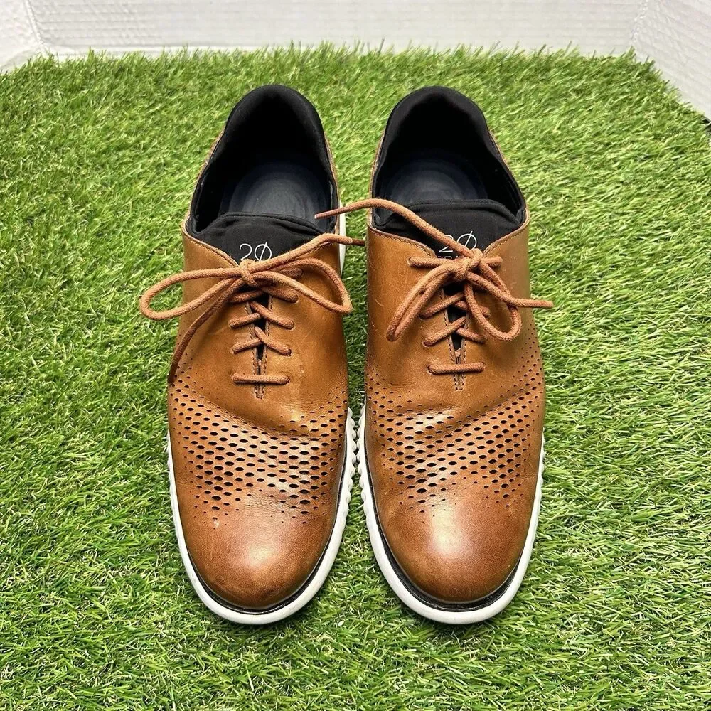 Cole Haan Zerogrand 2.0 Laser Wingtip Leather Shoes C27879 Mens Size 10W